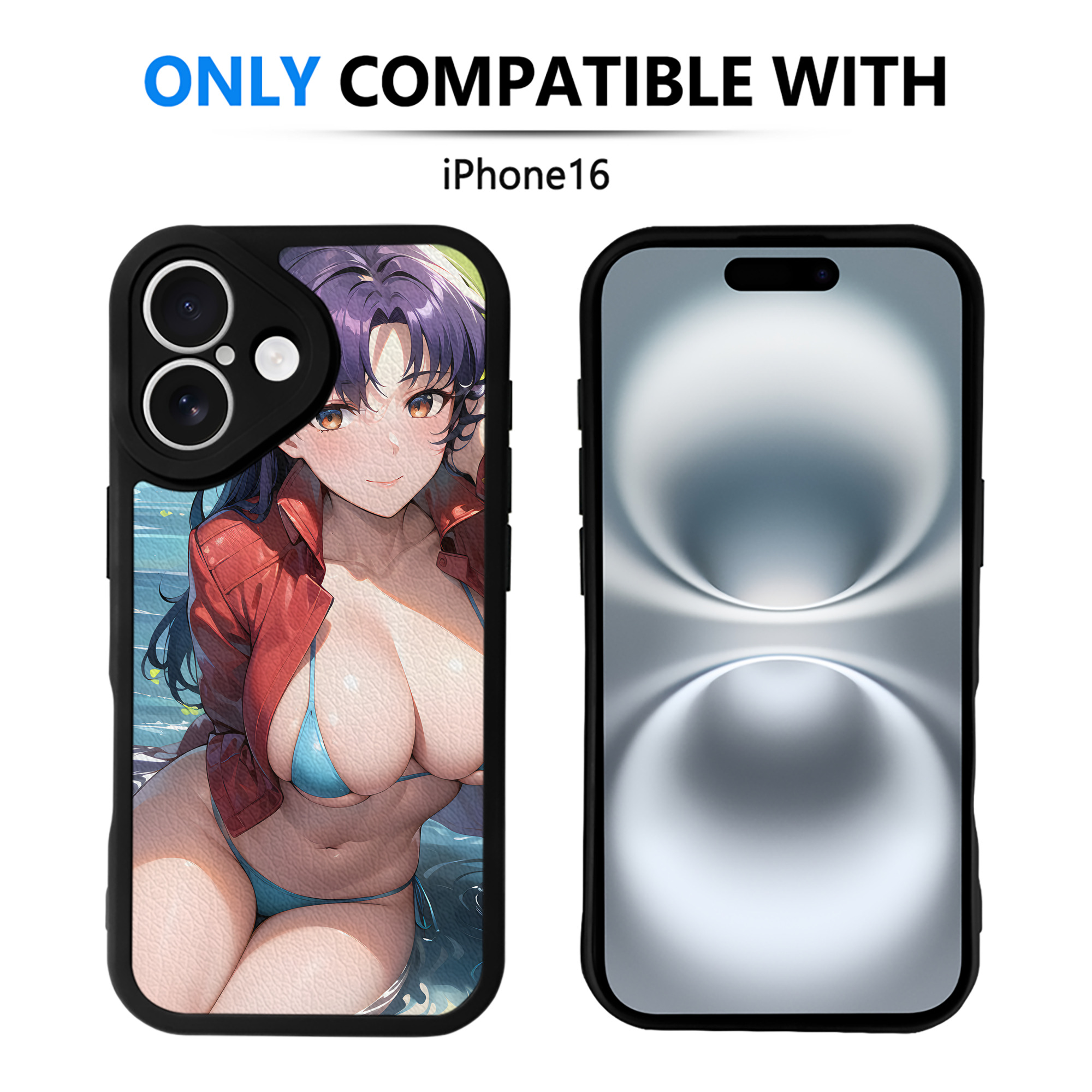（画像用） EVA 新世紀エヴァンゲリオン 【iPhone 16シリーズ対応】シリコンスマホケース（レザー調） 材質：シリコン